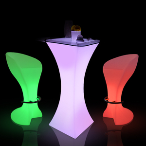 Juego de mesa y taburete con luz LED para <span class=keywords><strong>Bar</strong></span>, mesa de comedor alta para fiestas, piscina, entretenimiento, Material plástico para el hogar, <span class=keywords><strong>Bar</strong></span>, sala de estar - Product Image 3
