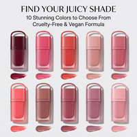 Rouge à lèvres liquide hydratant longue tenue hautement pigmenté à marque privée – Huile teintée pour les lèvres