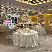 Vente chaude Moderne Empilable Acrylique Fantôme Chaise Transparente pour Hôtel Banquet Partie pour Manger Événements Restaurants En Plein Air Salles