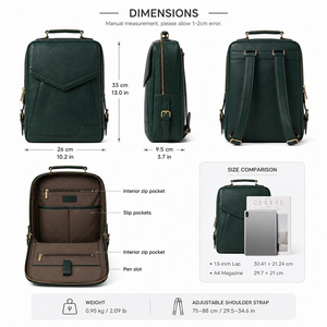 Men PU Leather <b>Backpack</b> Business Laptop <b>Backpack</b> <b>Large</b> Capacity Travel Bag With Flap Pocket - Product Image 5