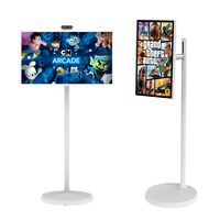 Monitor de TV Portátil de 27 Pulgadas con Batería, Android 15, Full HD LED, Pantalla Táctil para Exteriores con 1 Año de Garantía