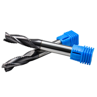 Warrior's Best-Selling 3/8 Shank Carbure monobloc CNC Outils de coupe Fraise en bout Ébauche Chipbreaker Router Bit Aitin Coating OEM ODM