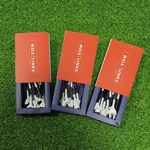 Camiseta de Golf oblicua de 10 grados en caja, 10 Uds., logotipo personalizado, enchufe de bandeja de Golf duradero que aumenta la resistencia de la distancia a los golpes - Product Image 4