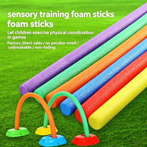 Bâtons ronds en mousse éponge colorés, jouets souples pour enfants, entraînement à l'intégration sensorielle, GZ RTS, commande en gros mixte - Product Image 3