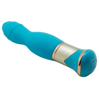 Appareil personnel de bien-être en silicone Deluxe Rippled Vibe à 10 modes de vibration et de rotation, rechargeable par USB, étanche