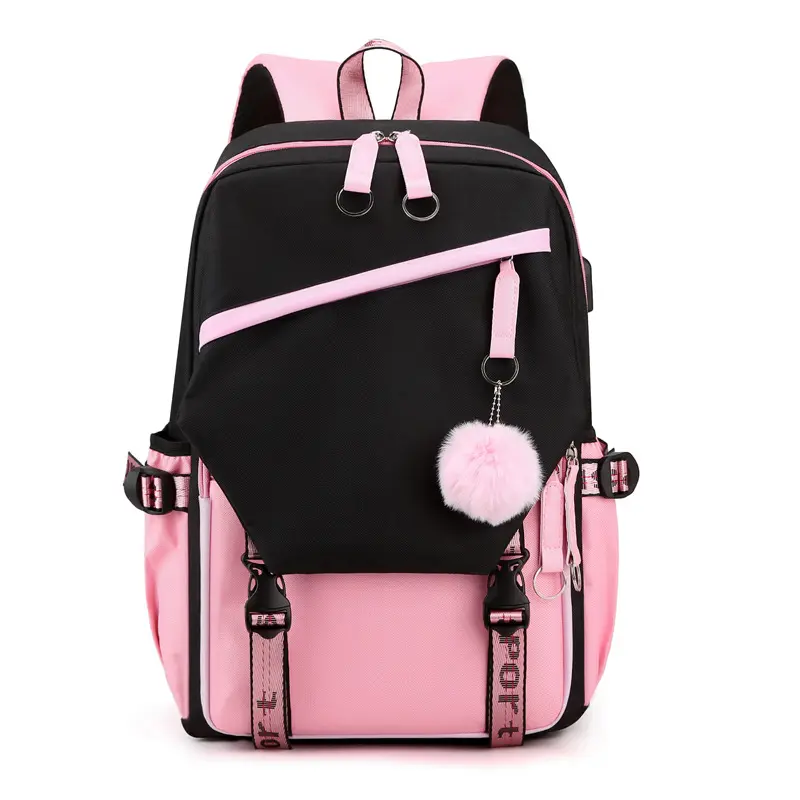 CAMYTONC elegante borsa per bambini per adolescenti borsa personalizzata stampata nera zaino per bambini e bambine