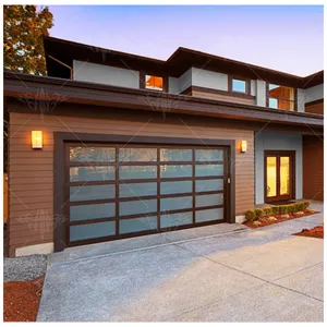Porta del Garage Automatica in Vetro <span class=keywords><strong>Trasparente</strong></span>, Serranda <span class=keywords><strong>Avvolgibile</strong></span> per Garage Auto - Product Image 1