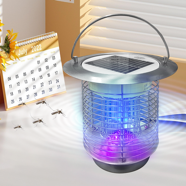 Solar Bio Zapper Wireless Portable Camping Portable Bug Anti Mosquito Zapper Killer Lamp