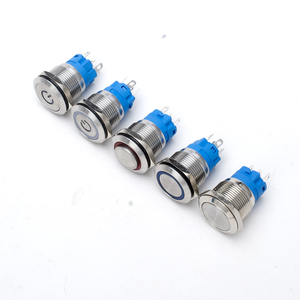 Acero Inoxidable Ip65 Impermeable 16mm Metal Pulsador 24V Dual Led Miro Switch - Product Image 2
