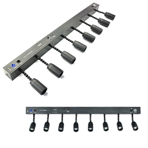 Foco LED DMX inalámbrico de 8 cabezales con zoom, luz blanca cálida de 3500K para <span class=keywords><strong>escenario</strong></span>, Pinspot Beam de alto brillo para discoteca/bar con flight case - Product Image 6
