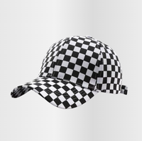 Gorras de Béisbol Personalizadas Ajustables, 100% Algodón Suave, Diseño Clásico de 6 Paneles, Bordado, Estampado a Cuadros, para Uso Casual al Aire Libre