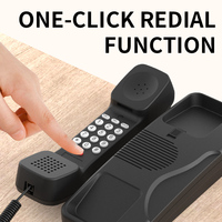 Meilleure vente d'une chambre d'hôtel Système d'interphone téléphonique sans fil Téléphone fixe industriel avec téléphone sans carte