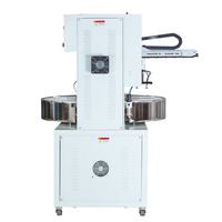 Machine de fabrication de couvertures de livres en cuir PU TPU, soudeuse rotative automatique haute fréquence avec grande table