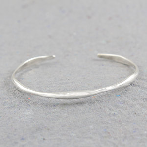 Artistery-brazalete de Plata de Ley 925, joyería fina lisa de plata al por mayor - Product Image 3