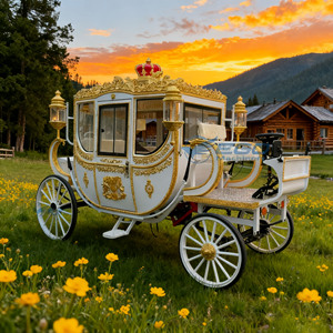 Chariot de luxe royal de haute qualité à quatre roues, électrique, pour visites touristiques et mariages, idéal pour les parcs d'attractions - Product Image 2
