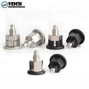 VCN213 kendinden kilitleme paslanmaz çelik yaylı geri çekilebilir topuzu Mini endeksi piston