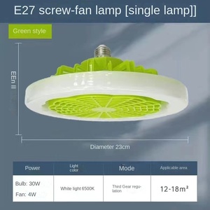 โคมไฟพัดลมติดเพดาน LED ของดีไซน์เนอร์ทันสมัยสำหรับตกแต่งห้องพักโรงแรมแหล่งจ่ายไฟ E27แบบฝังรีโมทคอนโทรลสำหรับใช้ในร่มบริการจัดส่งสินค้า - Product Image 4