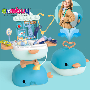 Sac à dos en plastique design baleine valise de cuisine <span class=keywords><strong>avec</strong></span> jeu de simulation <span class=keywords><strong>avec</strong></span> jouet pour enfants crème glacée et bonbons - Product Image 5