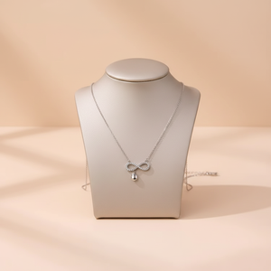 Collana a Forma di Cuore Infinito con Cristalli, Produzione e Vendita all'Ingrosso di Gioielli - Product Image 4