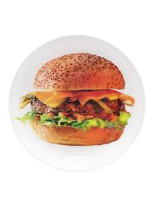 Plato de Desayuno con Diseño Nórdico de Hamburguesa, Estilo Europeo, con Patrón de Dibujos Animados, Lindo y Creativo, de Melamina, para el Hogar, para Aperitivos, Otoño - Product Image 5