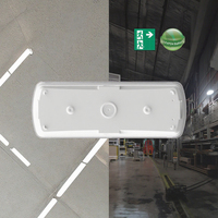 Lampe de secours étanche IP65 en plastique à LED rechargeable Ni-Cd, blanc froid, 6000K, autonomie 3H, garantie 2 ans