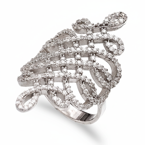 Silver Cocktail Ring Wholesale Handcrafted 925 Sterling Silver Ring Jewelry Trendy Fashion <b>for</b> Woman - Product Image 2