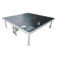 Scène événementielle modulaire portable en alliage d'aluminium 2x1m à connexion rapide pour concerts en plein air