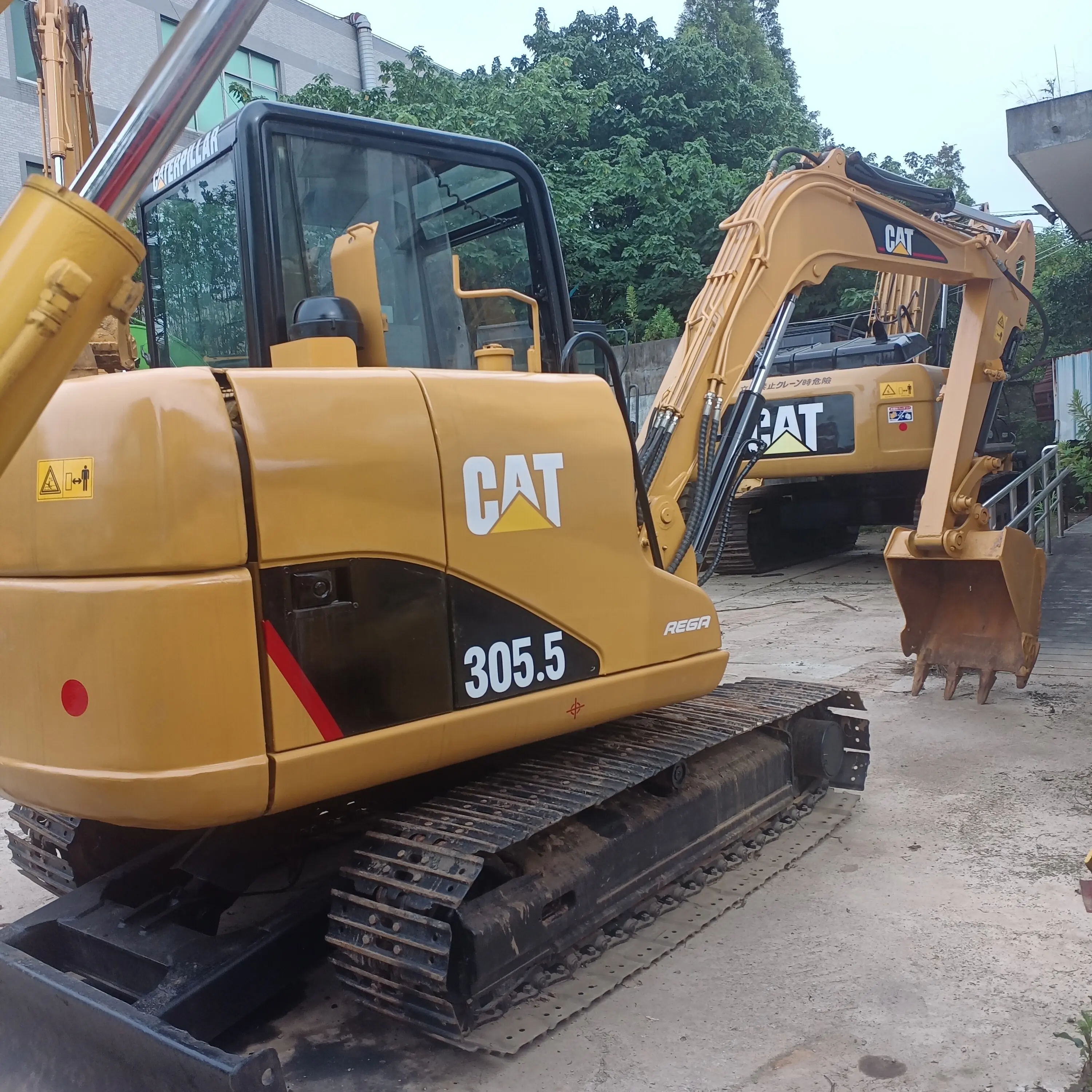 Equipamento de construção caterpillar 305.5 máquina escavadora crawler, máquina escavadora japonesa usada à venda