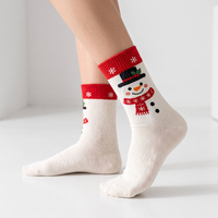 Coffret Cadeau de Chaussettes de Noël Personnalisées – Bonhomme de Neige, Renne, Pingouin, Sapin de Noël – Chaussettes Jacquard pour Fêtes de Fin d'Année, Cadeau Familial, Vente en Gros