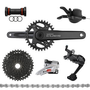 Groupe <span class=keywords><strong>Shimano</strong></span> CUES U4000 1*9/ 2*9 vitesses avec levier de vitesses U4000, dérailleur avant, pédalier, cassette LG300, dérailleur arrière U3020 - Product Image 1