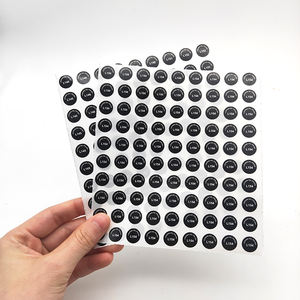 דבק עמיד למים עגול מספר מדבקות, פרטי ויניל מספר מדבקות רול - Product Image 3