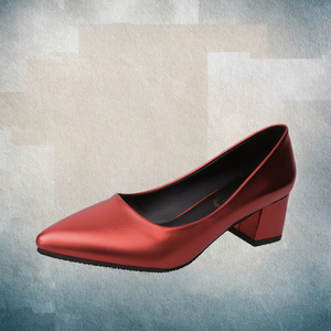 2025 primavera nuove scarpe da donna in versione coreana professionale da lavoro a punta quadrata con bocca poco profonda scarpe spesse solide per mamma - Product Image 3