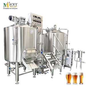 Système de brassage de <span class=keywords><strong>bière</strong></span> artisanale 500L Équipement de purée et de fermentation entièrement automatique en acier inoxydable <span class=keywords><strong>pour</strong></span> restaurants et bars - Product Image 1