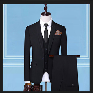 <span class=keywords><strong>Costume</strong></span> de <span class=keywords><strong>mariage</strong></span> décontracté pour jeunes hommes, style américain professionnel, col en V, simple boutonnage, respirant, braguette boutonnée, grandes tailles - Product Image 3