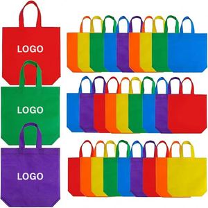 Bolsa de Compras Reutilizable de Tela No Tejida, con Logotipo Personalizado al por Mayor, en Varios Colores, para Ropa, Regalos y Empaque - Product Image 1