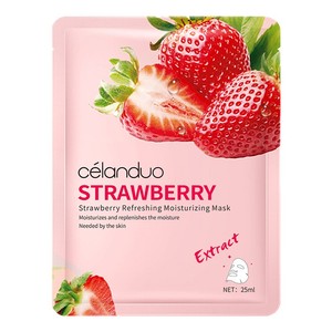 Celanduo 25Ml Bán Buôn Dâu Tây Dưa Chuột Giữ Ẩm Làm Mịn Shea Butter Rose Lựu Mật Ong Mặt Nạ Trên Khuôn Mặt - Product Image 4