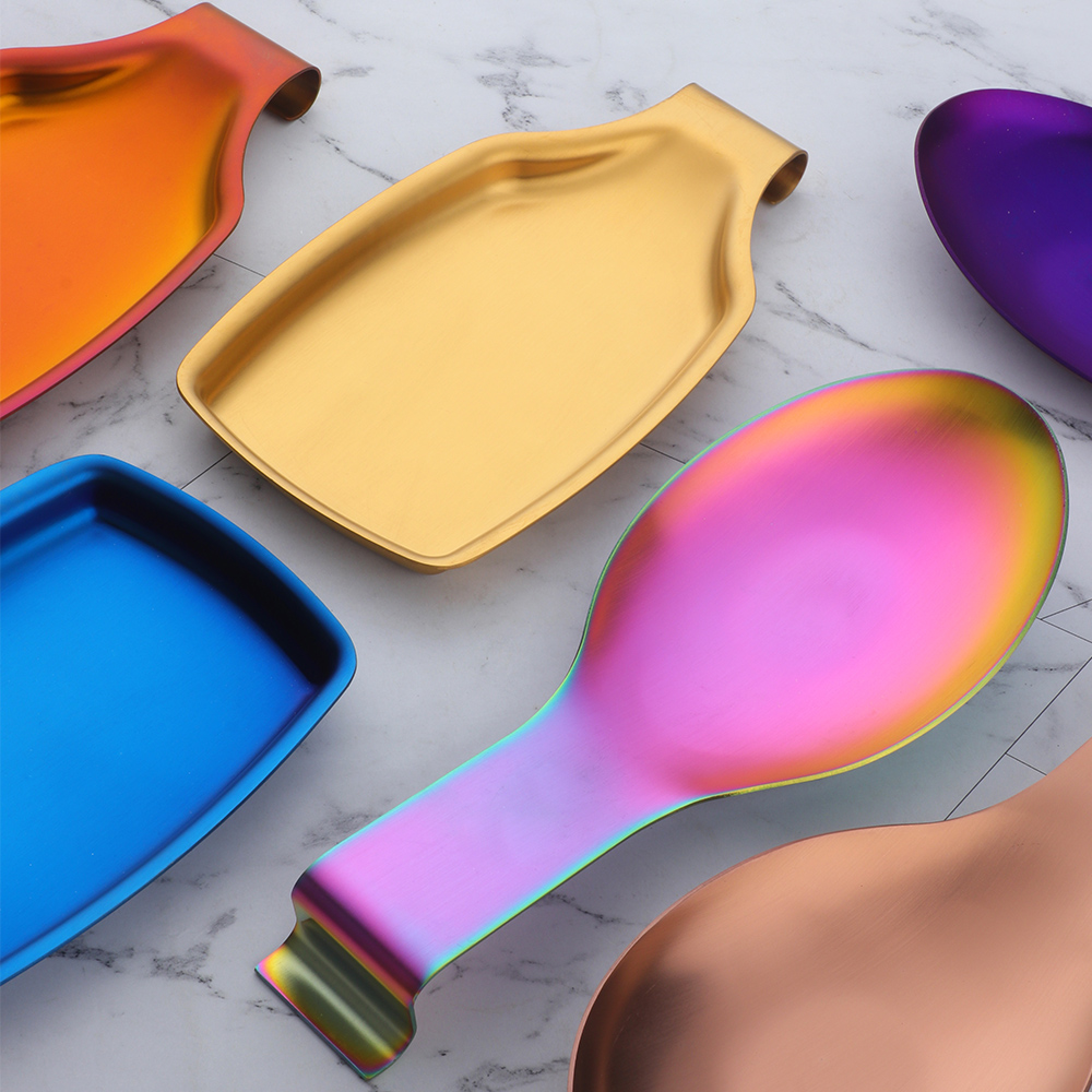 Кухонная утварь из нержавеющей стали большая ложка держатель рисовая ложка для супа Черпак лоток для хранения