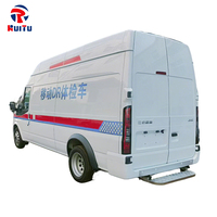 Nouveau camion de radiologie mobile JMC Fushun LWB à toit surélevé, diesel, pour examen physique et dépistage médical