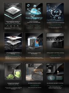 Dispensatore d'Acqua Elettrico Calda e Fredda per Uso Domestico e Alberghiero con Alloggiamento in Plastica Integrato e Funzione Acqua Gassata/Frizzante - Product Image 2