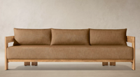 Ensemble de conversation robuste pour jardin et patio, avec coussins épais et charme rustique, canapé d'extérieur