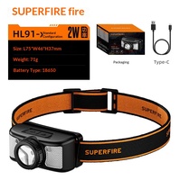 Linterna Frontal LED de Inducción con Sensor de Movimiento, Rotación de 360°, Luz Potente, Resistente al Agua, COB Mini Portátil Recargable para Pesca