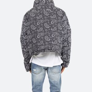 Vestes matelassées en duvet personnalisables pour hommes, style bandana, motif cachemire, vente en gros - Product Image 4