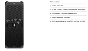 Estación de Trabajo Z6 G5 con Procesadores AMD Ryzen Threadripper Pro 9985WX, 64GB DDR5, 1T SSD, GPU <span class=keywords><strong>RTXA2000</strong></span> - En Stock - Product Image 5