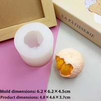 Cetakan Silikon Buah Simulasi untuk Dekorasi Kue Mousse DIY, Alat Panggang untuk Labu, Jeruk, Lemon, Manggis, Stroberi