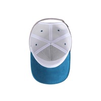 Casquette de baseball en daim bicolore, broderie 3D, structure 6 panneaux, visière incurvée, réglable, unisexe, chapeau de mode haut de gamme