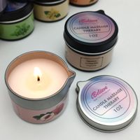 Bougie de massage à la cire de noix de coco à basse température, parfumée pour l'aromathérapie, cadeau pour soirée romantique, semi-fait main, vente en gros, décoration