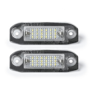 Prix de gros LED plaque d'immatriculation lampe voiture lumières pour VOLVO S80 V70 XC60 XC70 XC90 V50 S40 C30 plastique 12V Volvo <span class=keywords><strong>Automobile</strong></span> - Product Image 3