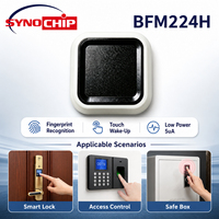 Sensore di Impronte Digitali Capacitivo a Basso Consumo BFM224H, Modulo di Riconoscimento Biometrico UART, Visione Notturna, Archiviazione Cloud, Serratura Intelligente Sicura