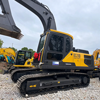 Excavatrice sur chenilles Volvo EC210 d'occasion, 21 tonnes, modèle 2022, 100% origine Suède, moteur, boîte de vitesses, roulement, pompe