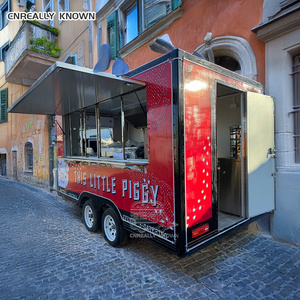 OEM Stainless Steel Foodcart Trailer Cart Coffee Mobile Food Vending Truck - Product Image 3